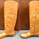 Zippers added to boots